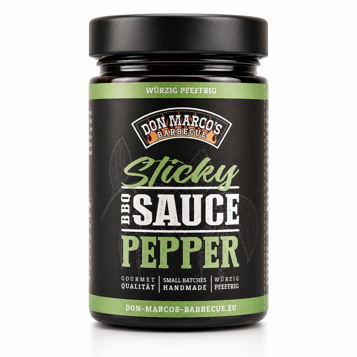 don-marco-s-bbq-sauce-sticky-pepper-sauce-260ml-glas image 1