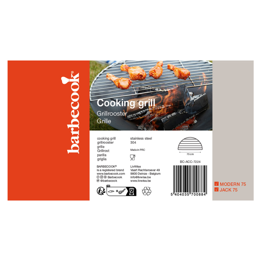 barbecook-buddy-r-stgitter-edelstahl-75cm-rund image 7