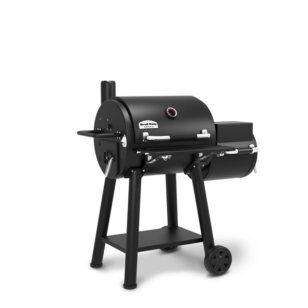 broil-king-regal-400-holzkohlegrill-offset-smoker-guss image 3