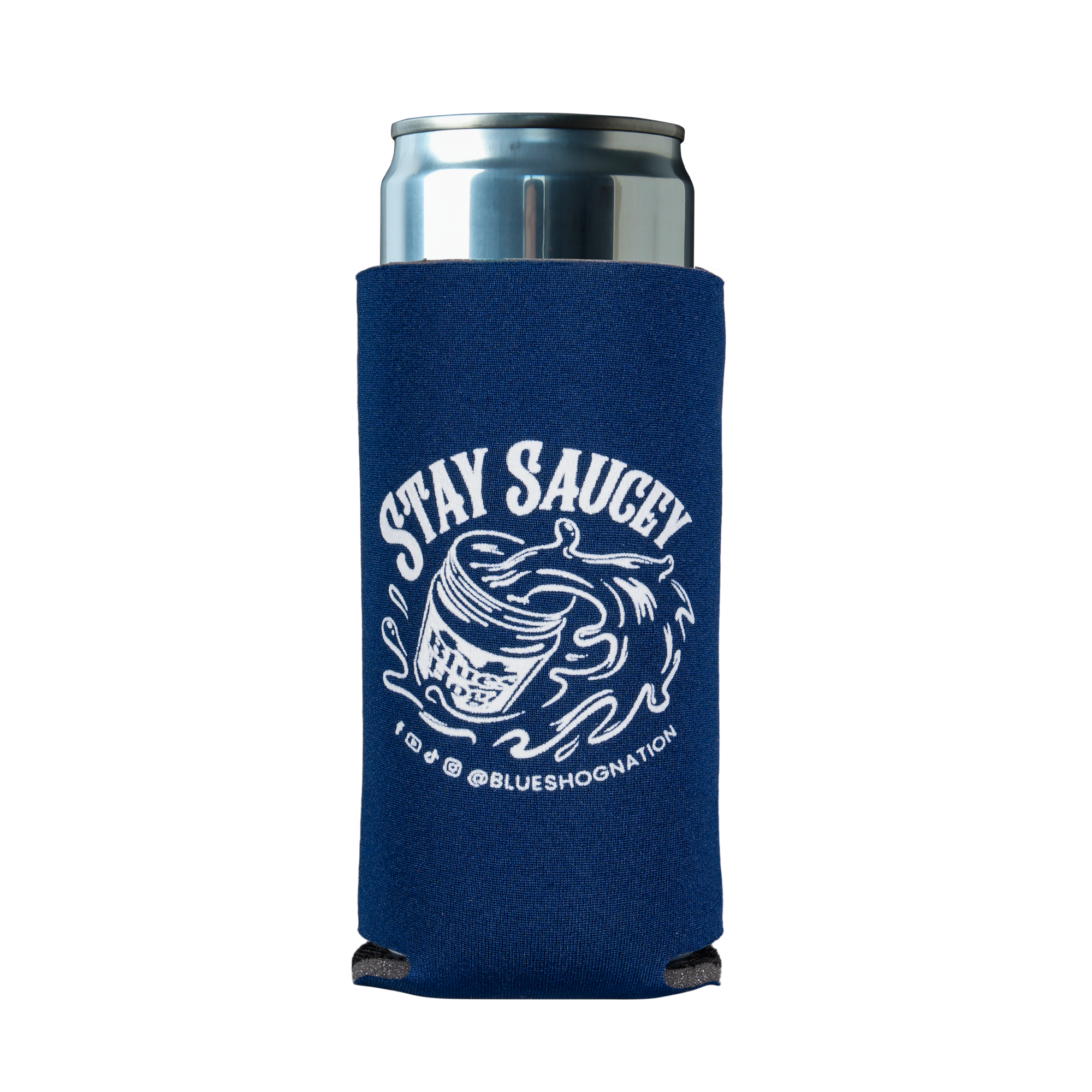 blues-hog-stay-saucey-slim-koozie-dosenk-hler-rot-isoliert image 4