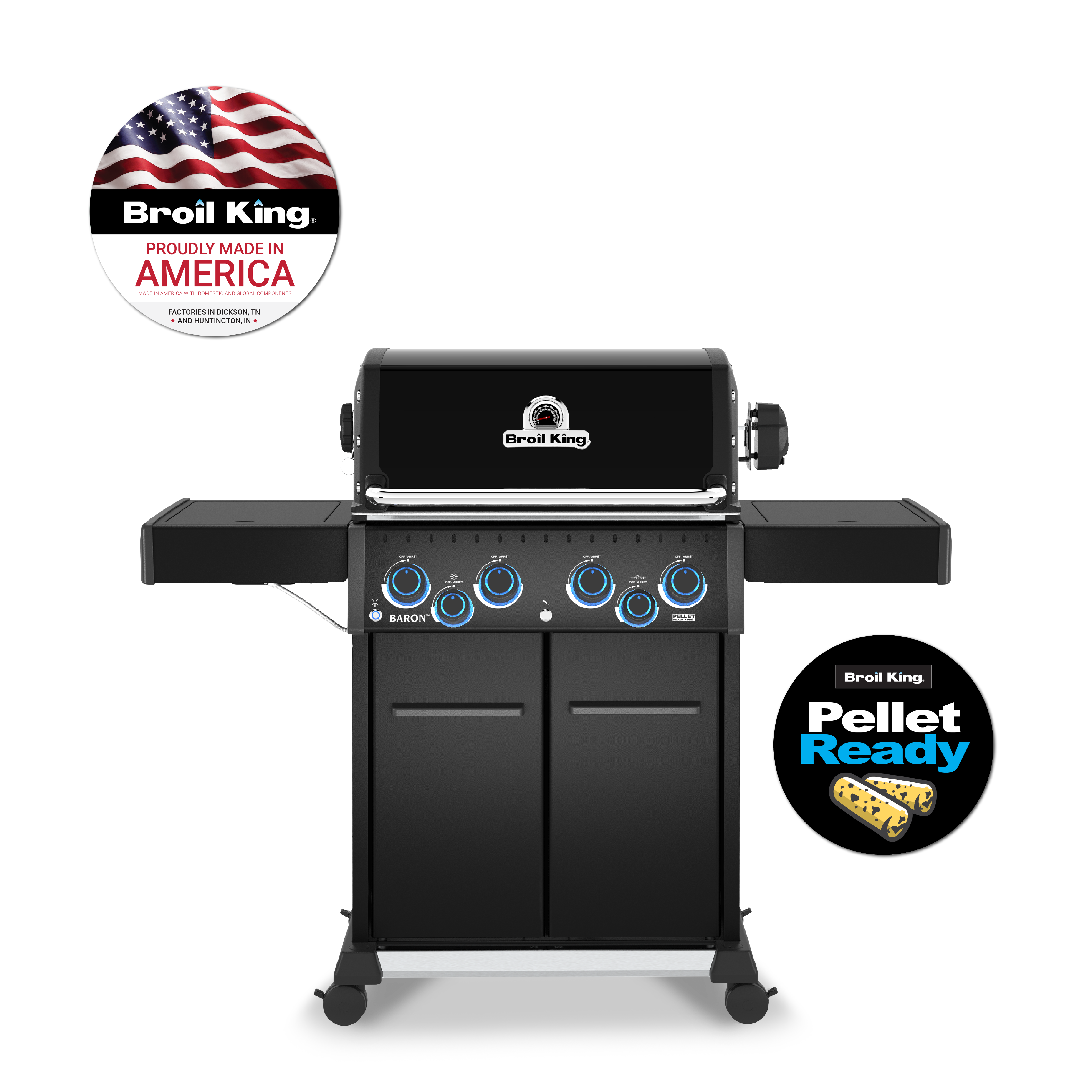 broil-king-baron-490-pro-shadow-gasgrill-4-brenner-mit-seitenbrenner image 1