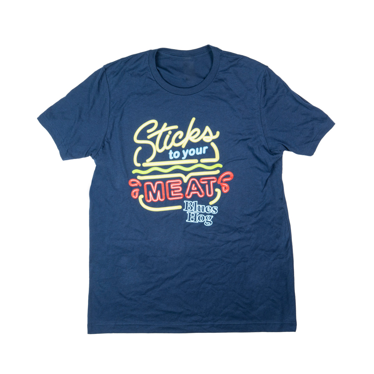 blues-hog-sticks-to-your-meat-t-shirt-navy-gr-l image 1