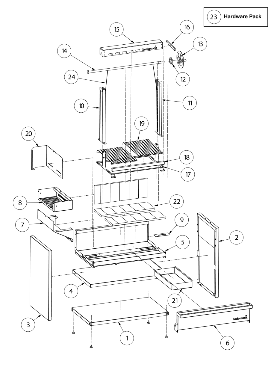 barbecook-pedro-argentinischer-grill-parrilla-h-henverstellbar image 7