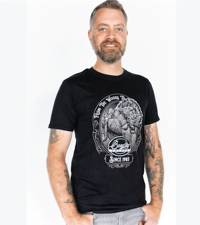 bradley-smoker-turkey-t-shirt-schwarz-gr-e-l-unisex image 1