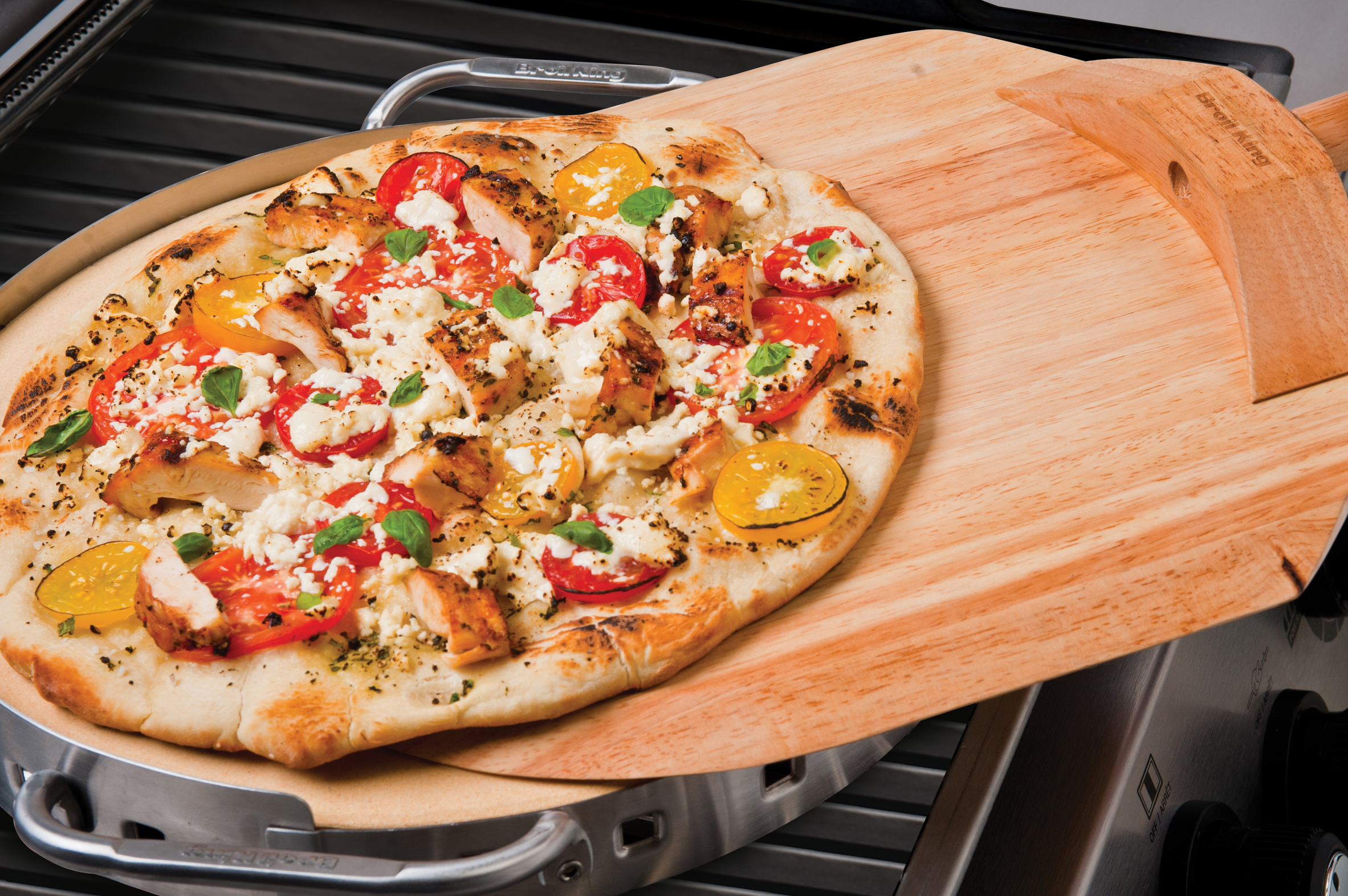 broil-king-pizza-stone-grill-set-pizzastein-33-cm-mit-schieber image 3