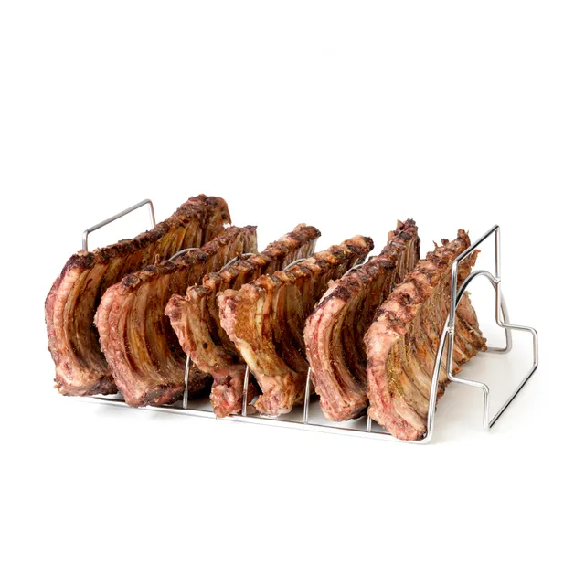 barbecook-buddy-spare-ribs-halter-fleischhalter-metall image 1