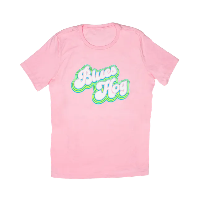 blues-hog-outline-t-shirt-2xl-baumwolle-pink image 1