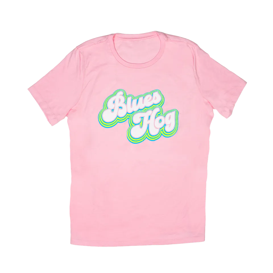 blues-hog-outline-t-shirt-2xl-baumwolle-pink image 1
