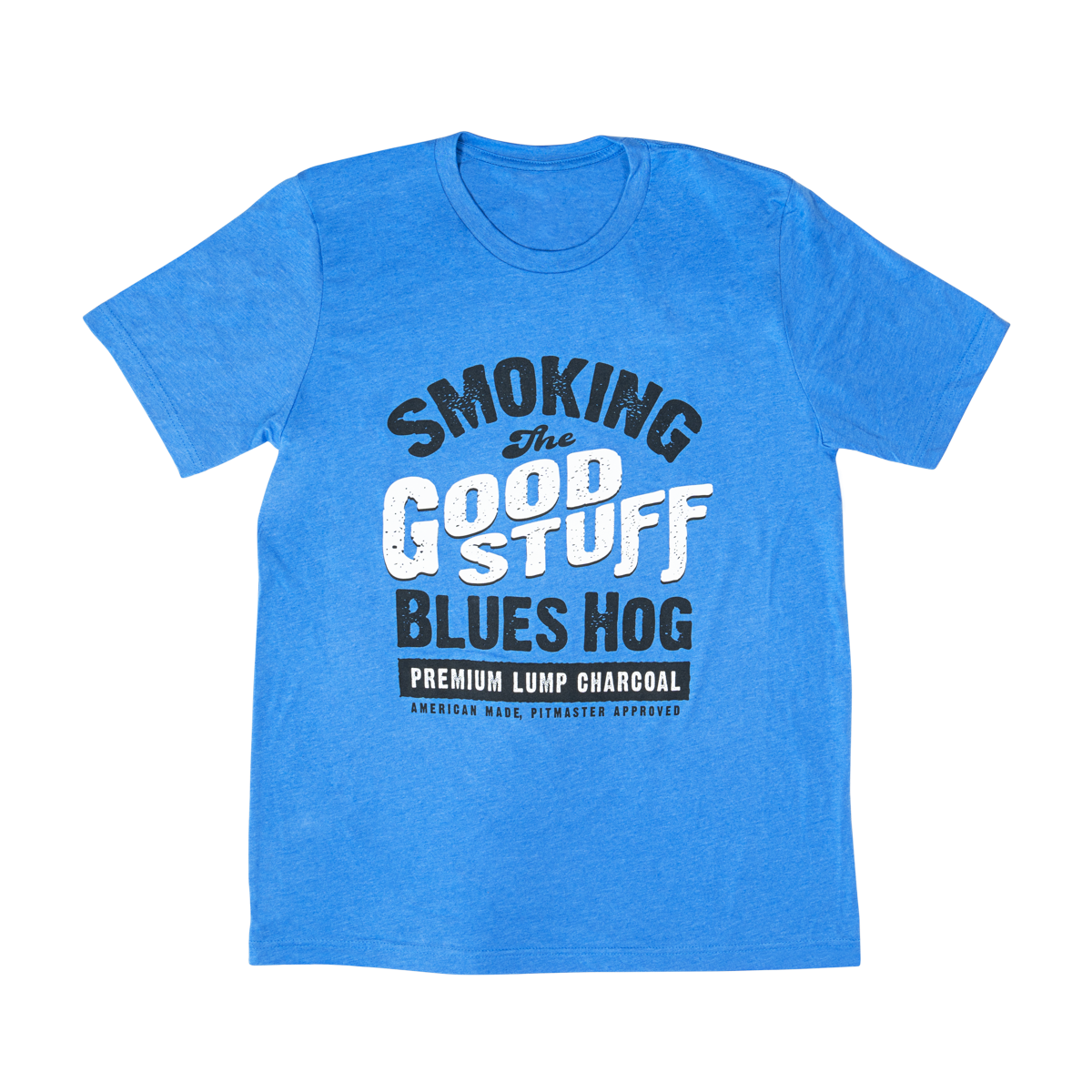 blues-hog-smoking-the-good-stuff-t-shirt-gr-s-blau-baumwolle image 1