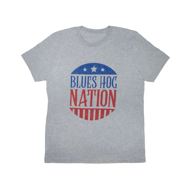 blues-hog-nation-t-shirt-athletic-heather-grau-gr-e-s-baumwolle image 1