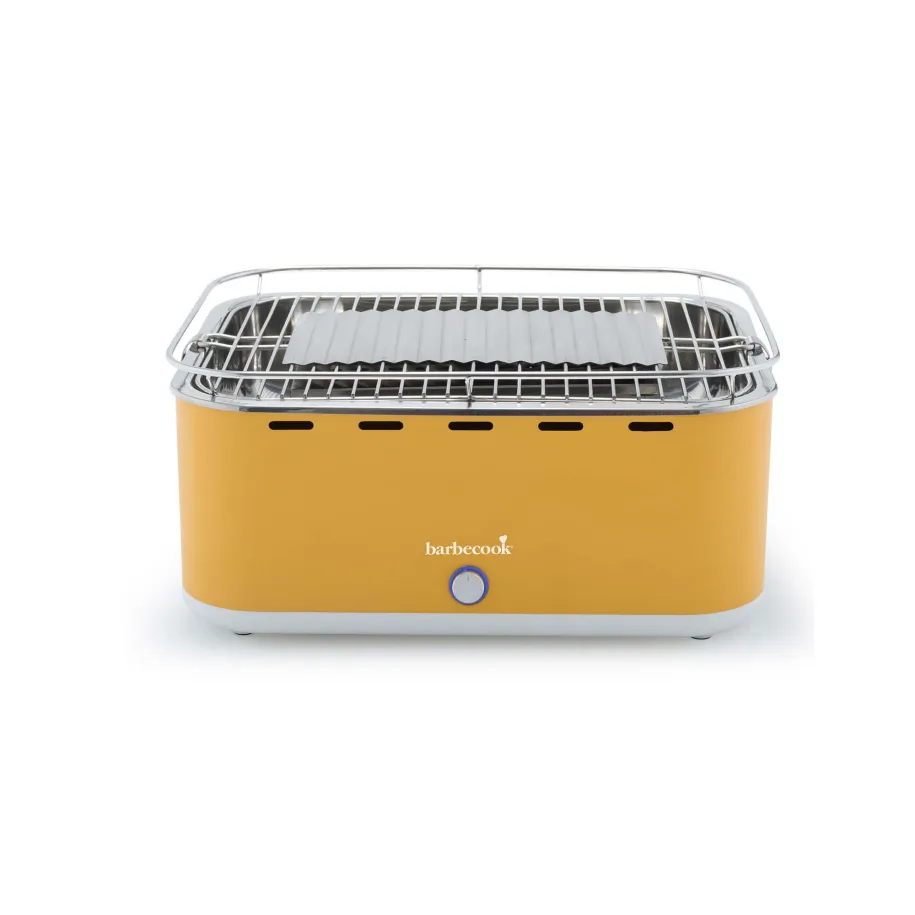 barbecook-carlo-yellow-sunshine-tischgrill-holzkohle-6-personen image 1