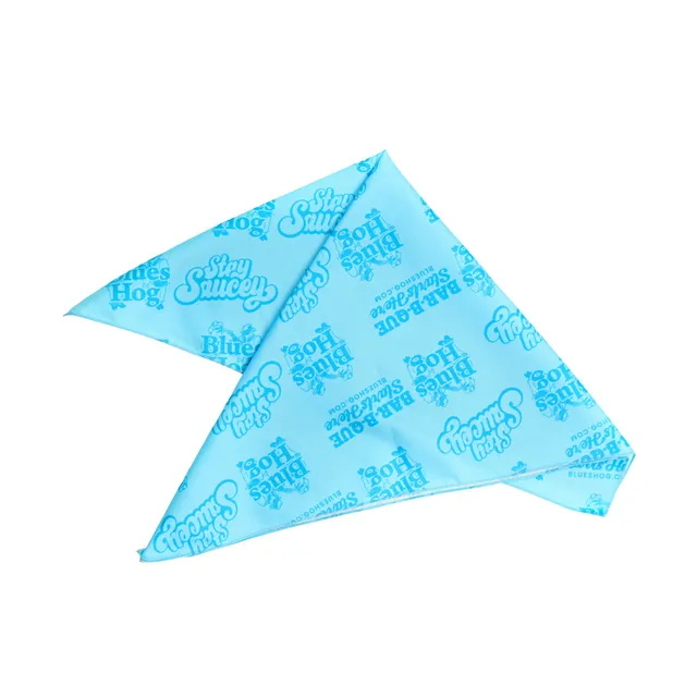 blues-hog-stay-saucey-bandana-blau-baumwolltuch-logo image 1
