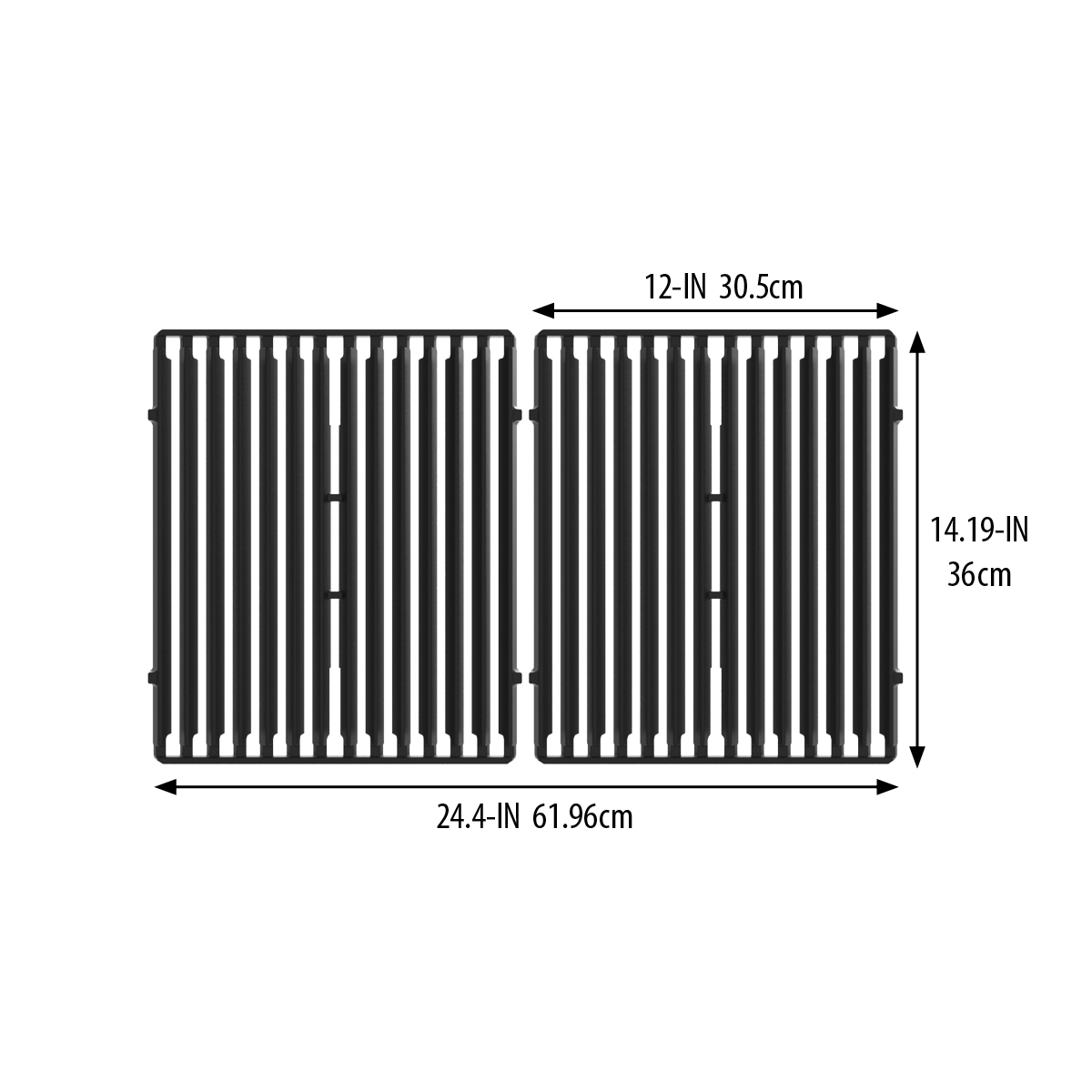 broil-king-gussrost-grillrost-emailliert-36x31cm-2er-set image 2