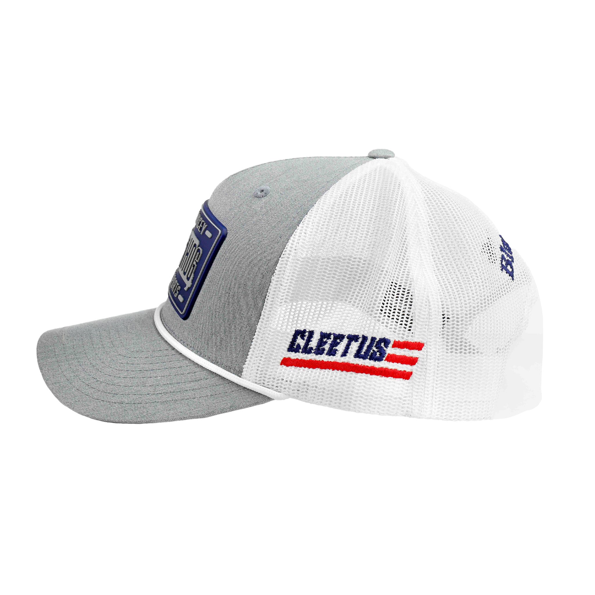 blues-hog-apparel-cleetus-license-plate-cap-grau-trucker image 2