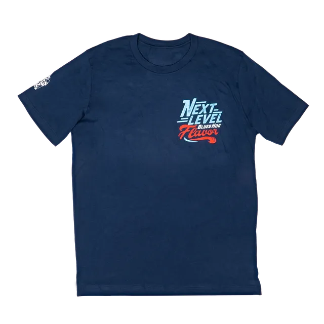 blues-hog-apparel-next-level-flavor-t-shirt-navy-baumwolle-small image 1
