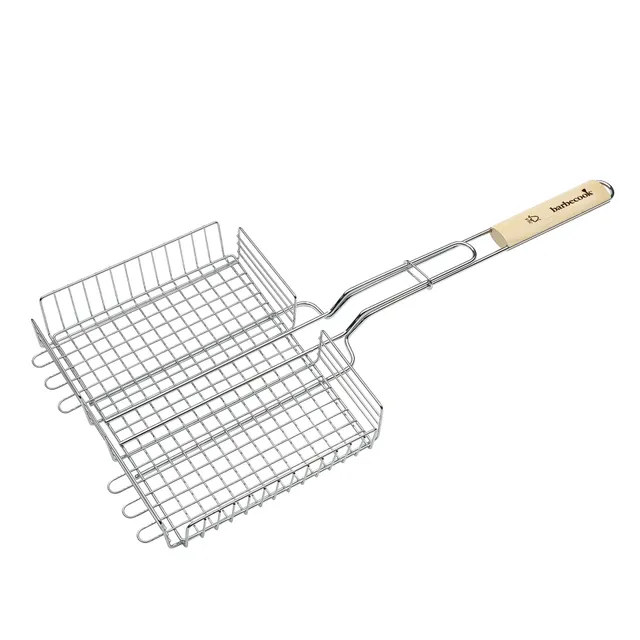 barbecook-buddy-doppelgrill-grillrost-mit-holzgriff-fsc image 1