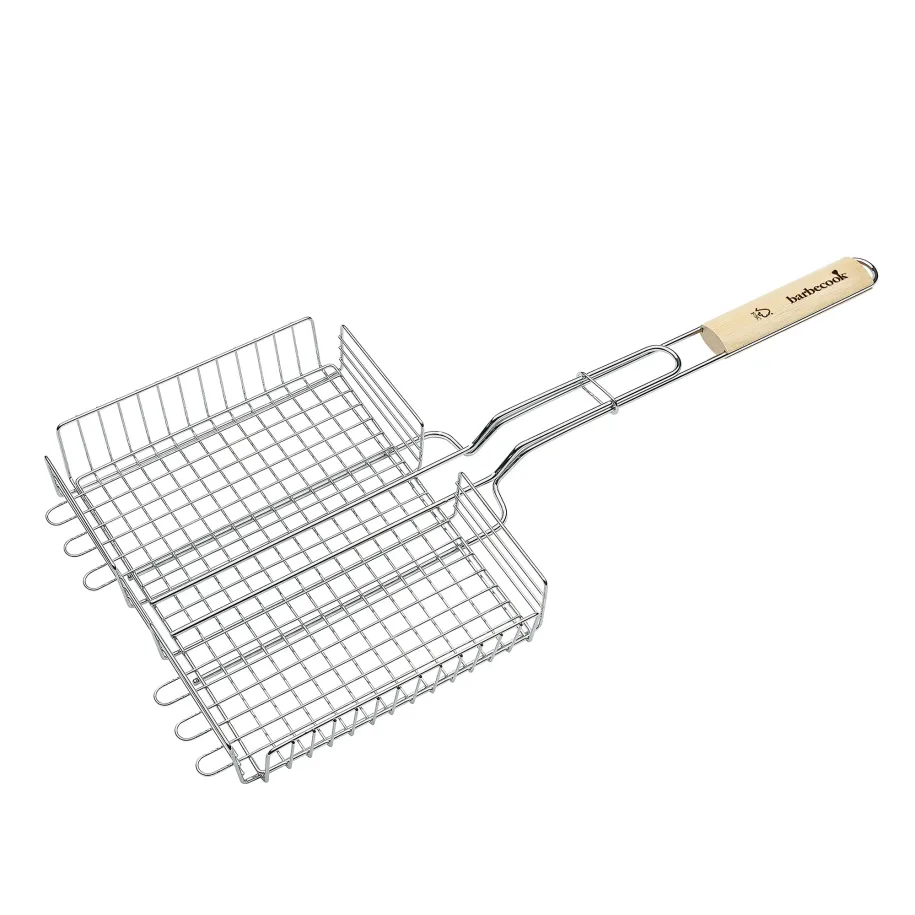 barbecook-buddy-doppelgrill-grillrost-mit-holzgriff-fsc image 1