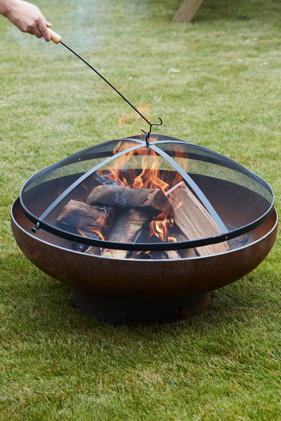 barbecook-buddy-funkenschutzschirm-62cm-schwarz-stahl image 4