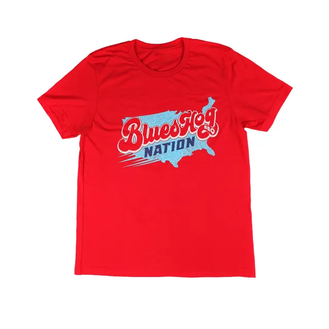 blues-hog-nation-cleetus-t-shirt-rot-baumwolle-unisex image 1