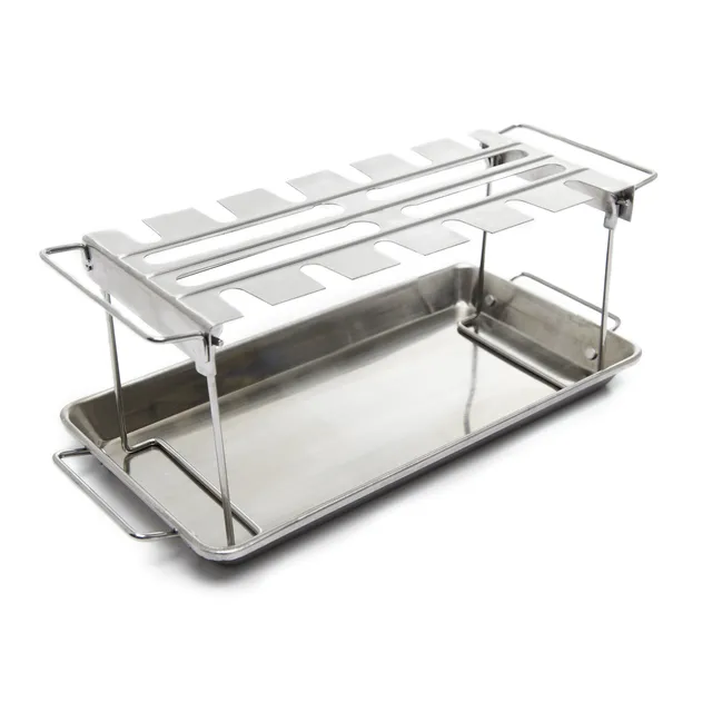 broil-king-grill-accessories-wing-rack-pan-h-hnchenhalter-edelstahl image 1